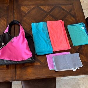 Hot yoga Bundle-Adidas Women's bag and set of yoga towels